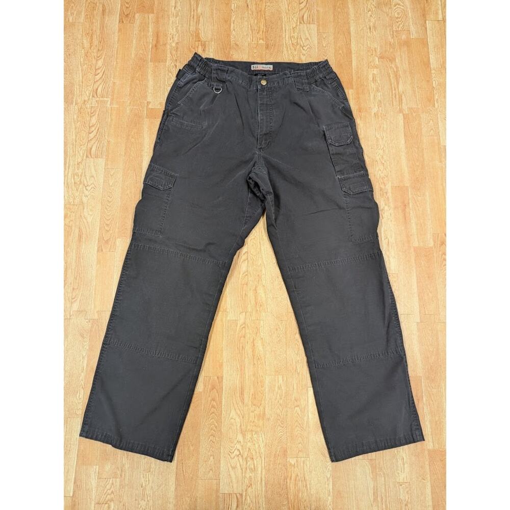 5.11 Tactical Taclite Pro Cargo Pants Mens 34x30 (36x36 tag) Black Ripstop